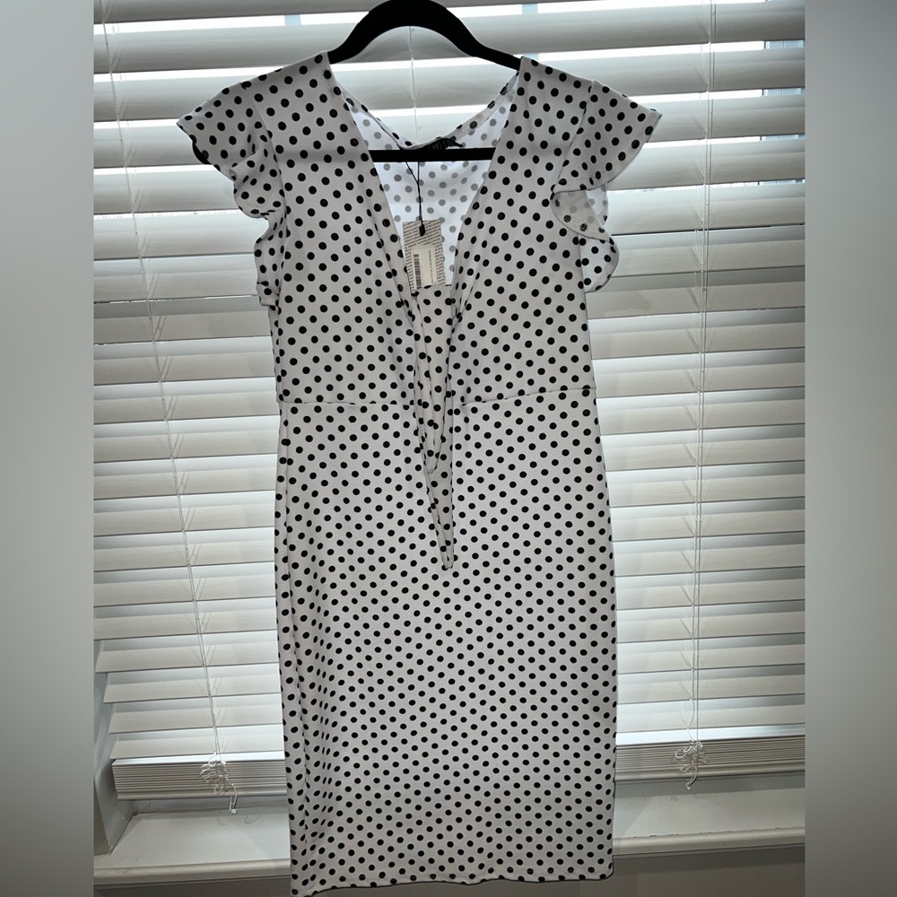 Maternity polka dot dress